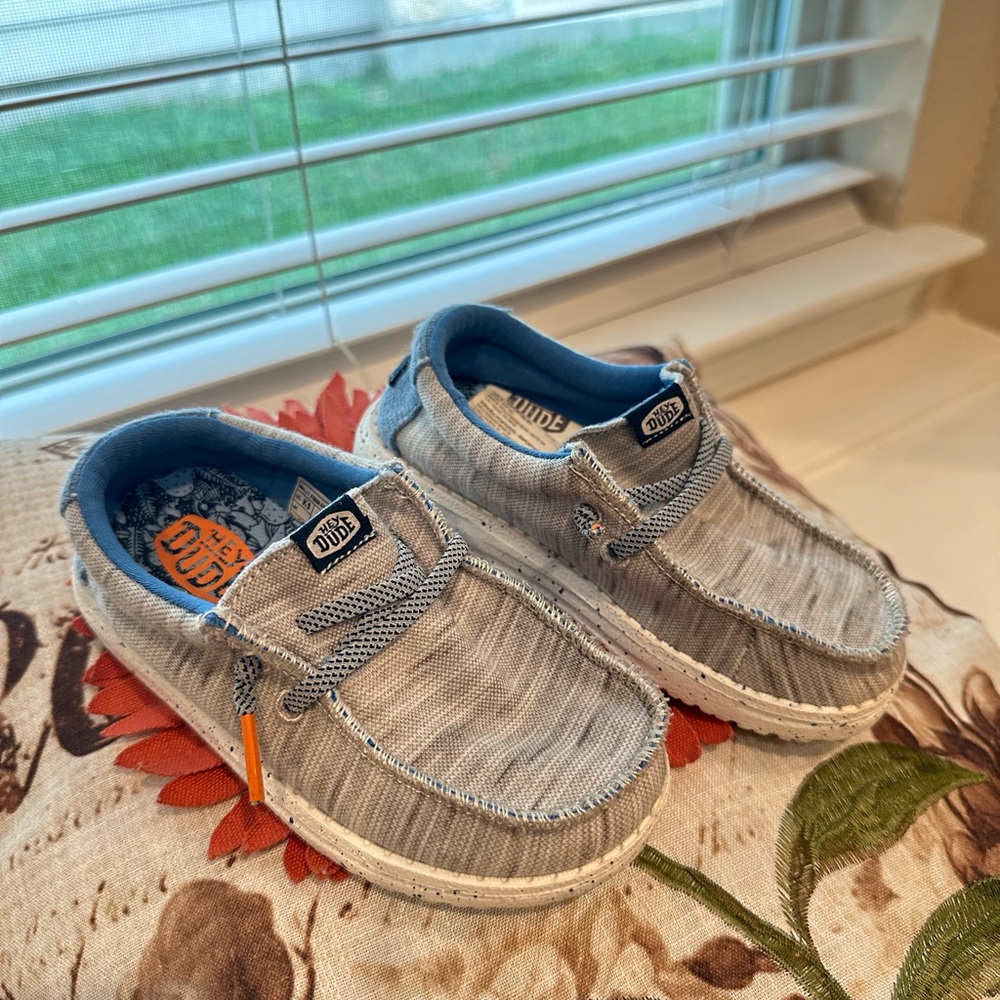 Kids' HeyDude Gray Casual Shoes